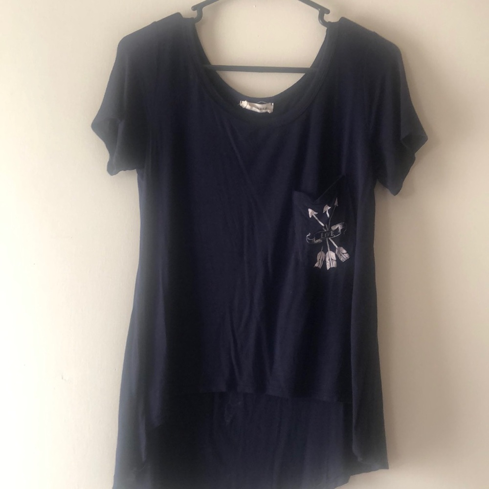 Blue graphic tee